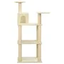 Cat scratching post with cream sisal posts 118.5 cm by vidaXL, Cat furniture - Ref: Foro24-171427, Price: 49,04 €, Discount: %