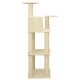 Katzenkratzbaum mit cremefarbenen Sisalstämmen, 118,5 cm von vidaXL, Katzenmöbel - Ref: Foro24-171427, Preis: 49,79 €, Rabatt: %