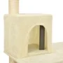 Cat scratching post with cream sisal posts 118.5 cm by vidaXL, Cat furniture - Ref: Foro24-171427, Price: 49,04 €, Discount: %