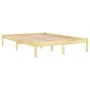 Solid wood bed frame 150x200 cm by vidaXL, Beds and slatted bases - Ref: Foro24-810022, Price: 89,38 €, Discount: %