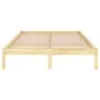 Solid wood bed frame 150x200 cm by vidaXL, Beds and slatted bases - Ref: Foro24-810022, Price: 89,38 €, Discount: %