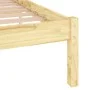 Solid wood bed frame 150x200 cm by vidaXL, Beds and slatted bases - Ref: Foro24-810022, Price: 89,38 €, Discount: %