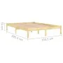 Solid wood bed frame 150x200 cm by vidaXL, Beds and slatted bases - Ref: Foro24-810022, Price: 89,38 €, Discount: %