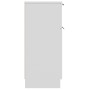 Aparador de madera contrachapada blanco 30x30x70 cm