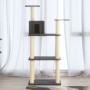 Katzenkratzbaum mit dunkelgrauen Sisalstämmen, 118,5 cm von vidaXL, Katzenmöbel - Ref: Foro24-171429, Preis: 49,79 €, Rabatt: %