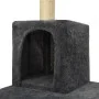 Rascador para gatos con postes de sisal gris oscuro 118,5 cm de vidaXL, Mobiliario para gatos - Ref: Foro24-171429, Precio: 4...