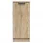 Aparador de madera contrachapada roble Sonoma 30x30x70 cm
