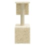 Katzenkratzbaum mit Sisalpfosten 60 cm creme von vidaXL, Katzenmöbel - Ref: Foro24-171430, Preis: 30,81 €, Rabatt: %