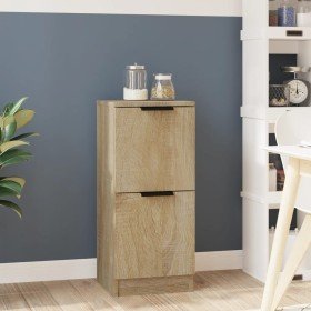 Aparador de madera contrachapada roble Sonoma 30x30x70 cm Aparador de madera contrachapada roble Sonoma 30x30x70 cm