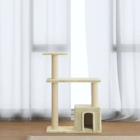 Cat scratching post with cream sisal posts 70 cm by vidaXL, Cat furniture - Ref: Foro24-171433, Price: 30,27 €, Discount: %