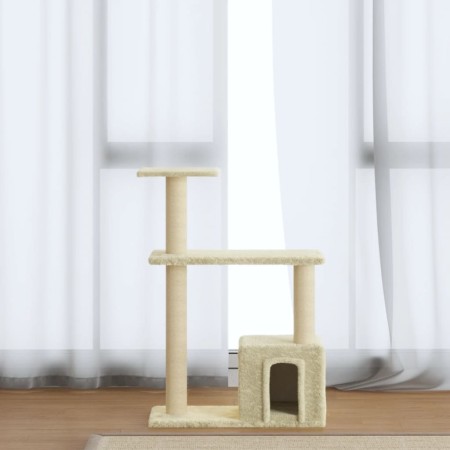 Katzenkratzbaum mit cremefarbenen Sisalstämmen, 70 cm von vidaXL, Katzenmöbel - Ref: Foro24-171433, Preis: 30,84 €, Rabatt: %