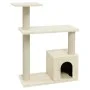 Cat scratching post with cream sisal posts 70 cm by vidaXL, Cat furniture - Ref: Foro24-171433, Price: 30,27 €, Discount: %
