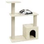Cat scratching post with cream sisal posts 70 cm by vidaXL, Cat furniture - Ref: Foro24-171433, Price: 30,27 €, Discount: %