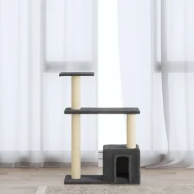 Cat scratching post with dark gray sisal posts 70 cm by vidaXL, Cat furniture - Ref: Foro24-171435, Price: 30,27 €, Discount: %