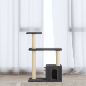 Katzenkratzbaum mit dunkelgrauen Sisalstämmen 70 cm von vidaXL, Katzenmöbel - Ref: Foro24-171435, Preis: 30,69 €, Rabatt: %