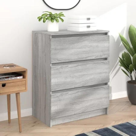 Aparador de madera contrachapada gris Sonoma 60x35x76 cm de vidaXL, Aparadores - Ref: Foro24-815511, Precio: 76,44 €, Descuen...