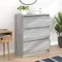 Aparador de madera contrachapada gris Sonoma 60x35x76 cm de vidaXL, Aparadores - Ref: Foro24-815511, Precio: 76,44 €, Descuen...