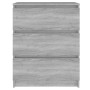 Sonoma Sideboard aus grauem Sperrholz 60x35x76 cm von vidaXL, Sideboards - Ref: Foro24-815511, Preis: 73,64 €, Rabatt: %