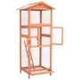 Solid fir wood bird cage 68x62x166 cm by vidaXL, Cages and habitats for small animals - Ref: Foro24-171457, Price: 147,03 €, ...