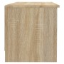 Mueble de TV madera contrachapada color roble 102x35,5x36,5 cm