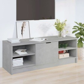 Mueble de TV madera contrachapada gris hormigón 102x35,5x36,5cm