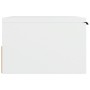 Mesita de noche de pared blanco 34x30x20 cm