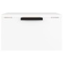 Mesitas de noche de pared 2 uds blanco 34x30x20 cm