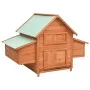 Solid red spruce wood chicken coop 152x96x110 cm by vidaXL, Cages and habitats for small animals - Ref: Foro24-171459, Price:...