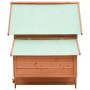 Gallinero de madera maciza de abeto rojo 152x96x110 cm