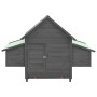 Solid gray and white fir wood chicken coop 152x96x110 cm by vidaXL, Cages and habitats for small animals - Ref: Foro24-171460...