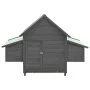 Solid gray and white fir wood chicken coop 152x96x110 cm by vidaXL, Cages and habitats for small animals - Ref: Foro24-171460...