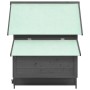 Solid gray and white fir wood chicken coop 152x96x110 cm by vidaXL, Cages and habitats for small animals - Ref: Foro24-171460...