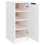 Mueble zapatero de madera contrachapada blanco 30x35x70 cm