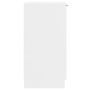 Mueble zapatero de madera contrachapada blanco 30x35x70 cm
