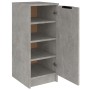 Mueble zapatero madera contrachapada gris hormigón 30x35x70 cm