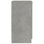 Mueble zapatero madera contrachapada gris hormigón 30x35x70 cm