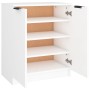 Mueble zapatero de madera contrachapada blanco 59x35x70 cm