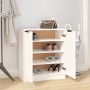 Mueble zapatero de madera contrachapada blanco 59x35x70 cm