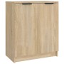 Mueble zapatero madera contrachapada roble sonoma 59x35x70 cm