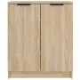 Mueble zapatero madera contrachapada roble sonoma 59x35x70 cm