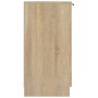Mueble zapatero madera contrachapada roble sonoma 59x35x70 cm