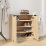 Mueble zapatero madera contrachapada roble sonoma 59x35x70 cm