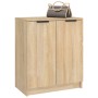Mueble zapatero madera contrachapada roble sonoma 59x35x70 cm