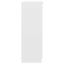 Mueble zapatero de madera contrachapada blanco 30x35x100 cm