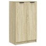 Mueble zapatero madera contrachapada roble Sonoma 59x35x100,5 cm