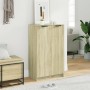 Mueble zapatero madera contrachapada roble Sonoma 59x35x100,5 cm