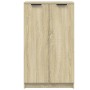 Mueble zapatero madera contrachapada roble Sonoma 59x35x100,5 cm