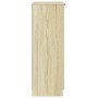 Mueble zapatero madera contrachapada roble Sonoma 59x35x100,5 cm