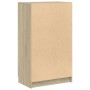 Mueble zapatero madera contrachapada roble Sonoma 59x35x100,5 cm