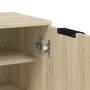 Mueble zapatero madera contrachapada roble Sonoma 59x35x100,5 cm